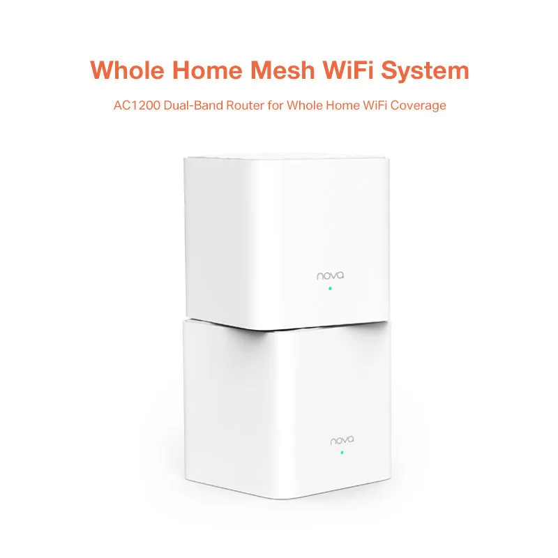 Tenda Nova MW3 Беспроводной Wi Fi маршрутизатор AC1200 двухдиапазонный для всего дома