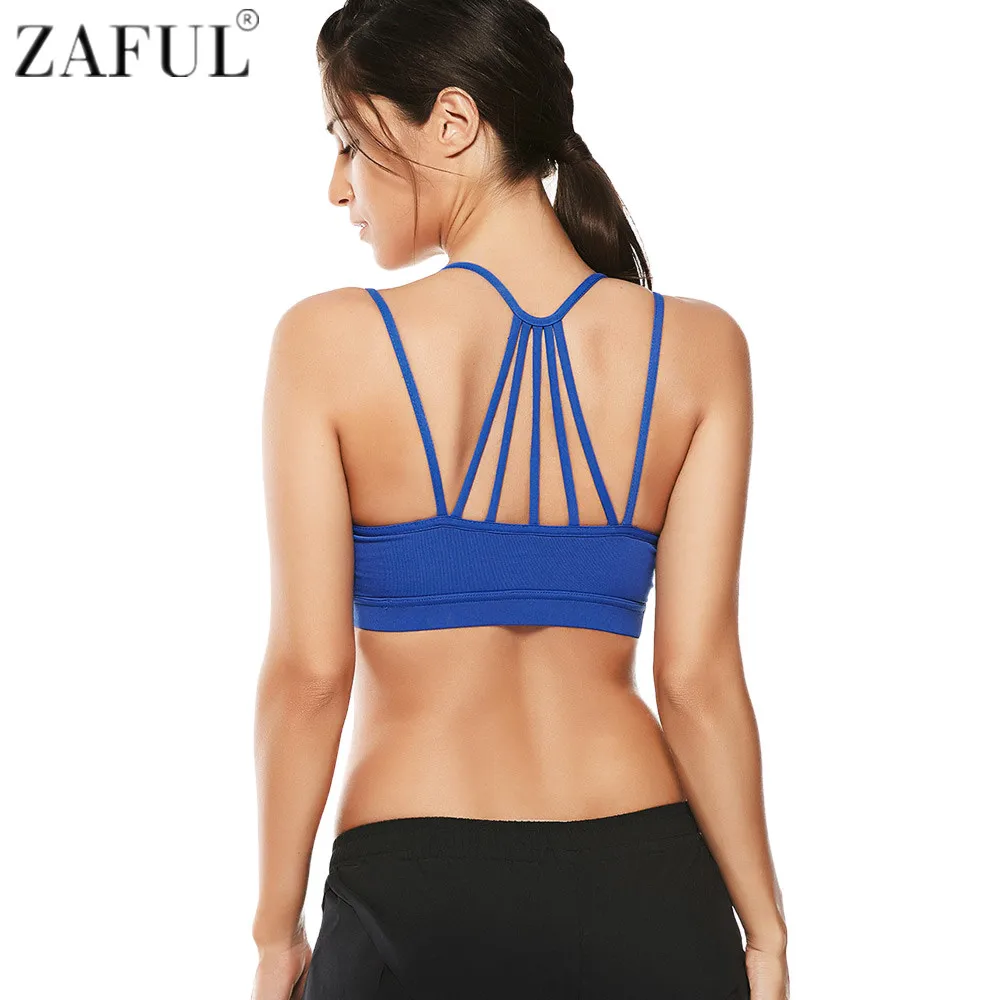 ZAFUL New Yoga Sports Bra Women Fitness Sporty Top Gym Tank Top