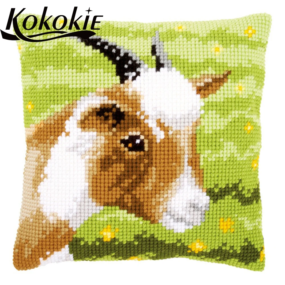 Diy Embroidery Cushion Cover Kits Knitting Needles Kit For Pillowcase