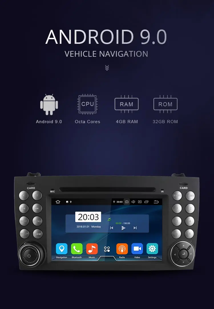 Clearance JDASTON Android 9.0 Car DVD Player For Mercedes Benz SLK Class R171 SLK230 W171 2 Din Car Radio Multimedia GPS Octa Cores 4G+32G 1 Clearance JDASTON Android 9.0 Car DVD Player For Mercedes Benz SLK Class R171 SLK230 W171 2 Din Car Radio Multimedia GPS Octa Cores 4G+32G 1