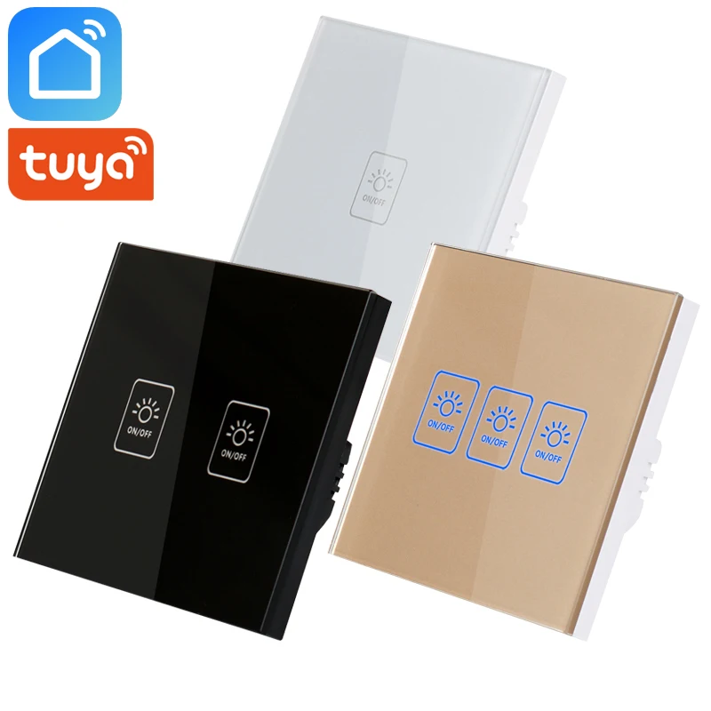 

Tuya Smart Life RF433 Wifi Smart Switch EU UK Wireless Remote Control Works With Alexa IFTTT Google Home Mini Smart Home Modules