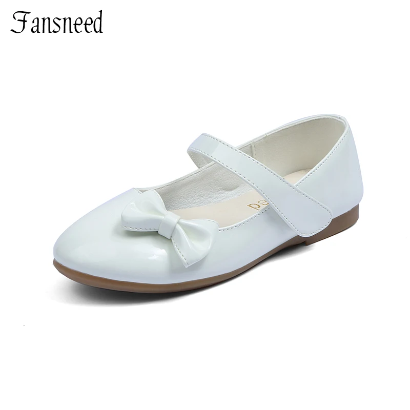 Baby shoes white female child leather princess bow wedding shoes flower