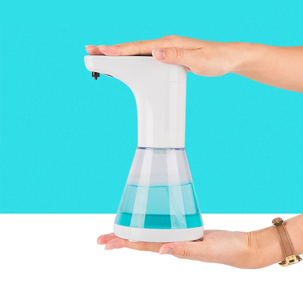 

Bathroom Durable Soap Dispenser White Visual Touchless Hygiene Automatic Infrared Motion Sensor ABS Adjustable Liquid Sensitive