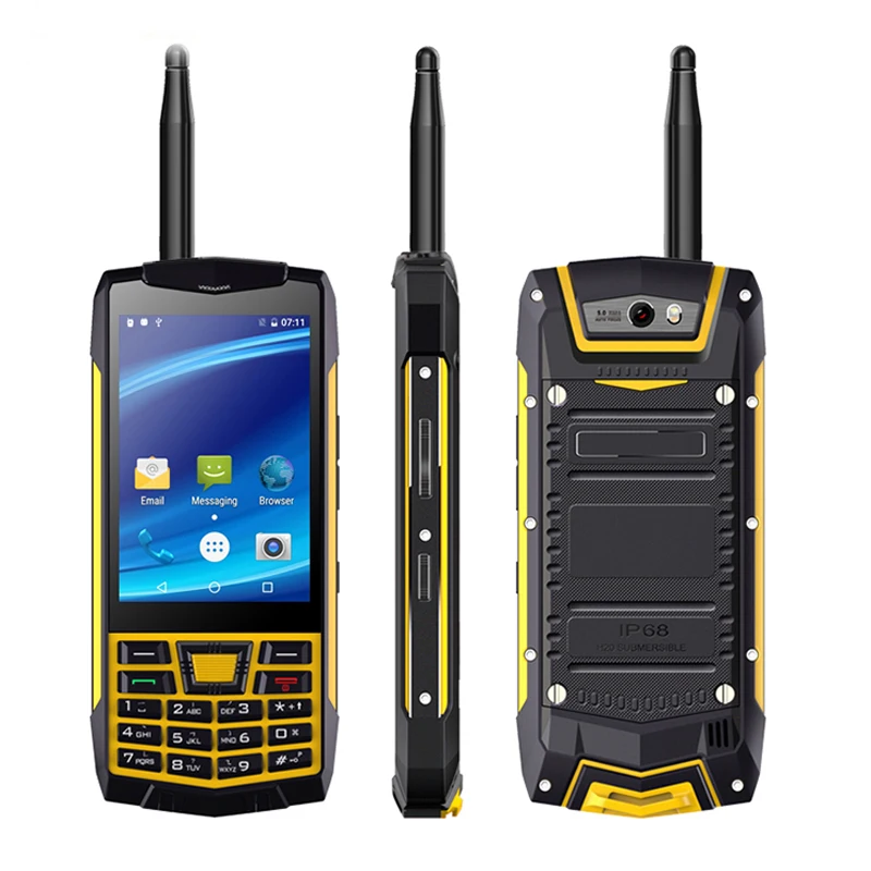 Rugged Walkie Talkie Outdoor Mobile Phone IP68 Waterproof Android 6.0