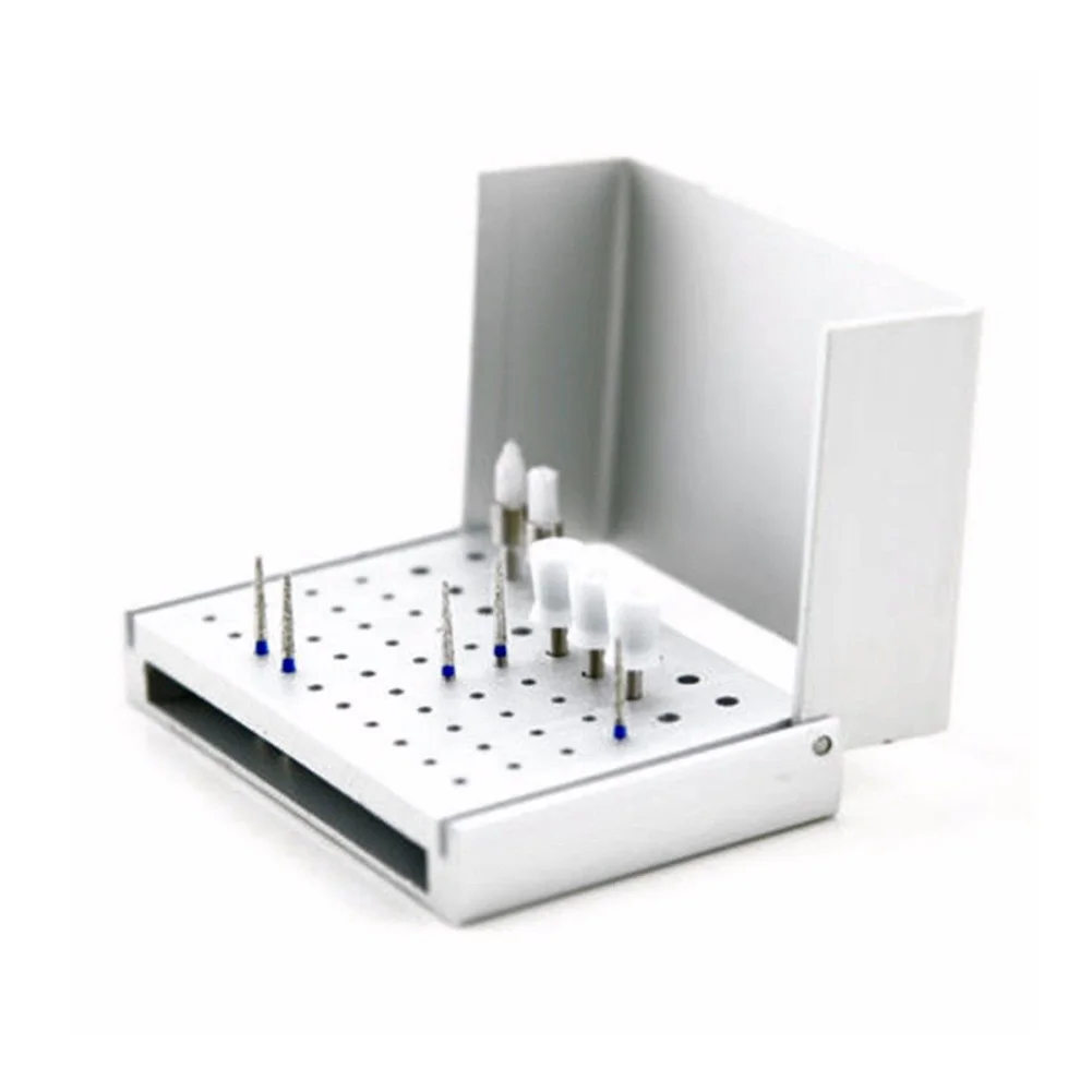 

New Hot 1 Pc 58 Holes Dental Bur Holder Stand Autoclave Disinfection Box Case