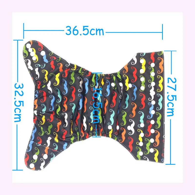 AnAnBaby Baby Diapers PUL Print Pocket Diaper Cover Washable & Breathable Ddjustable Baby Diaper Cloth J Sereis