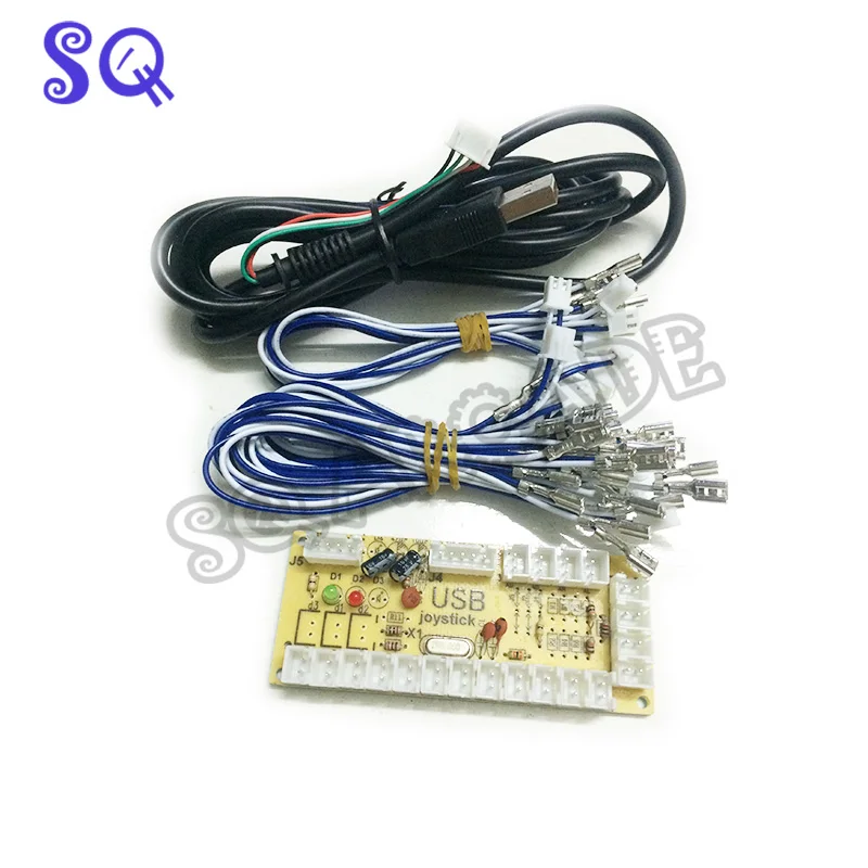 

New Arcade Zero Delay USB Encoder to PC Joystick and Button For MAME & Fight Stick Controls DIY Arcade Game Kit Parts