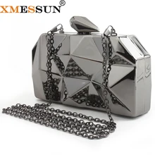 Xmessun Новое поступление металла женская сумка-клатч с сумки через плечо на цепочке Классическая Стиль маленький кошелек Сумочка вечерняя сумочка-клатч M185