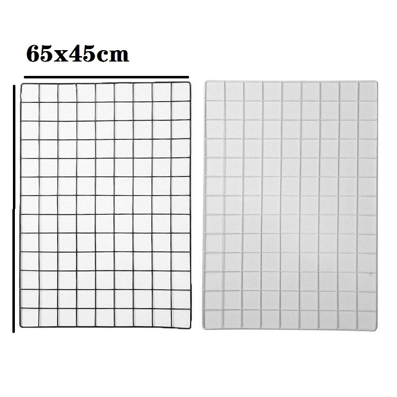 Preise Metall Wand Mesh Foto Grid Hängen Rahmen Multi Funktion Panel Decor Foto Wand Kunst Display Storage Rack Halter DIY dekoration