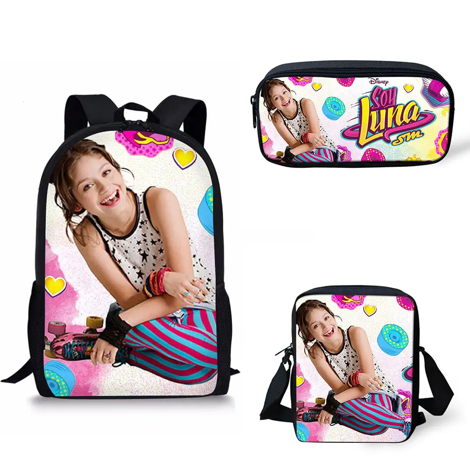 Curel Fancl школьные сумки с принтом сои Луна школьный рюкзак для девочек мальчиков ортопедический школьный рюкзак рюкзаки Детский Школьный Рюкзак - Цвет: LMLY0103CEK