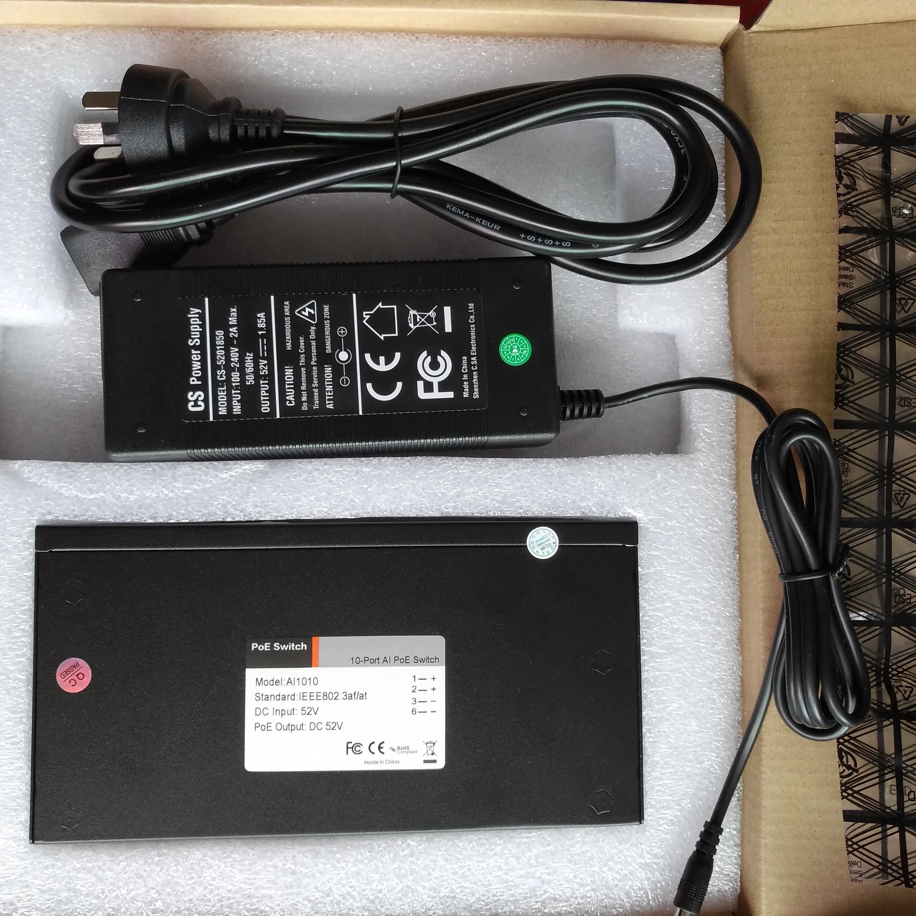 8 + 1 порт 100 Мбит/с PoE коммутатор Гбит/с No.9 is 100M UPLINK IEEE802.3af/at стандартное PD