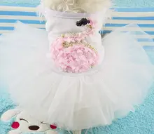 FG14 Free shipping Pet skirt Dress Dog Summer Dresses Teddy Dress For Dogs Pet Clothes NEW arrival