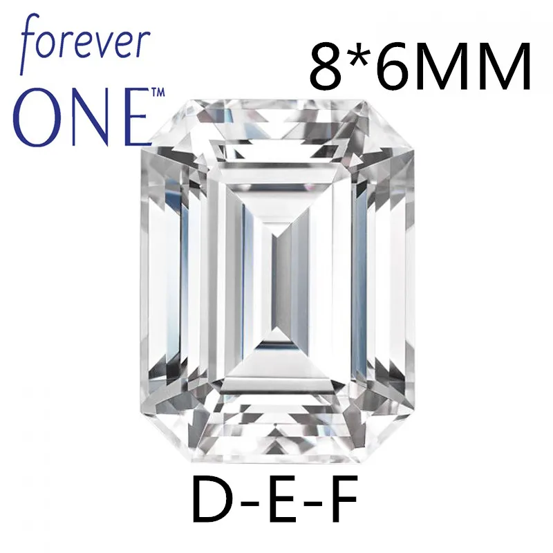 Сертифицированный Изумрудный орнамент Чарльз колвард Forever One Moissanite свободно