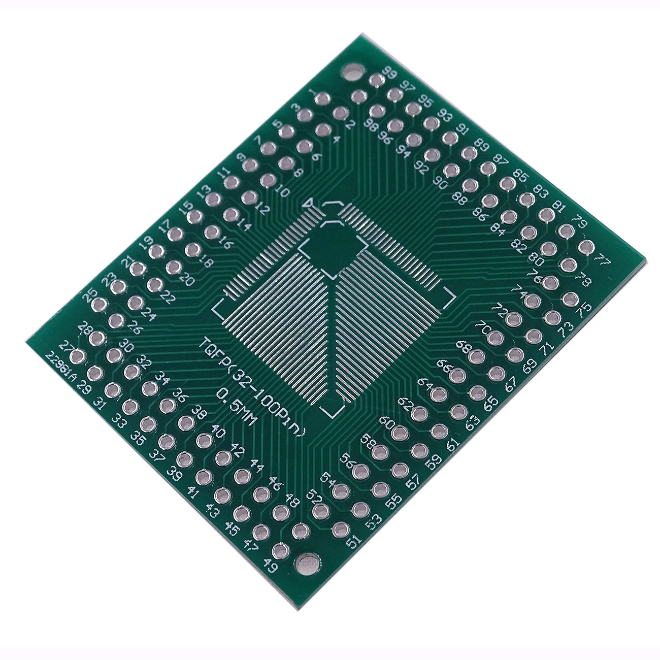 

5Pcs QFP TQFP LQFP FQFP 32 44 64 80 100 LQF SMD Turn to DIP Adapter PCB Board Converter Plate 0.5/0.8 mm
