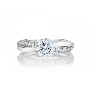 

Glorious Jewelry 1Ct Round Cut Synthetic Diamant Female Ring Genuine 925 Sterling Silver White Gold Color Wedding Jewelry