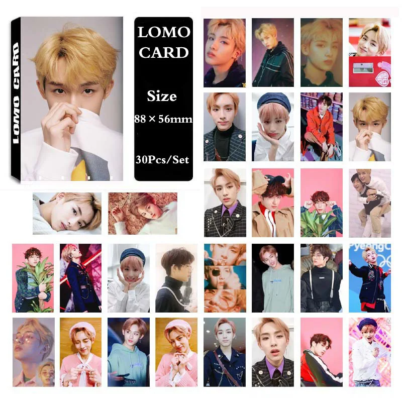 KPOP NCT127 NCT U фото карта постер ломо карты самодельные бумажные HD вентиляторы