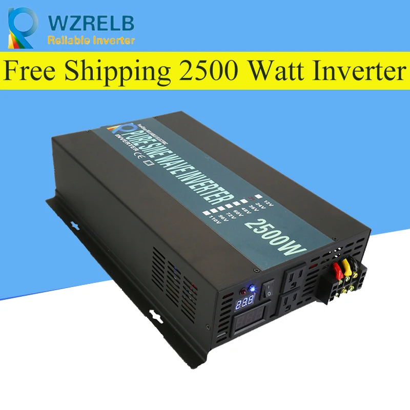 

Reliable Inverter 12V/24V 2500W Peak Power Inverter Voltage Convertor Transformer 48V Automatic Adaptable