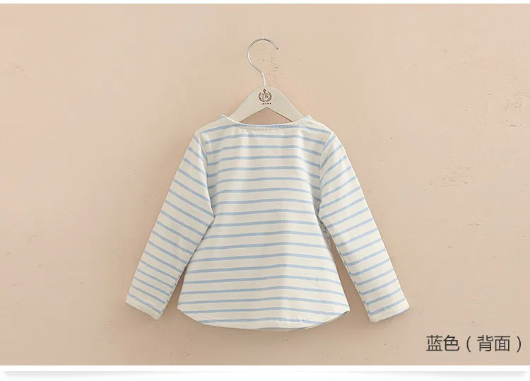 Children Penguin Tops 2018 Hot Sale Spring Autumn Kids Clothes Long Sleeve O-Neck Strip Girl Long Sleeve T Shirt (6)