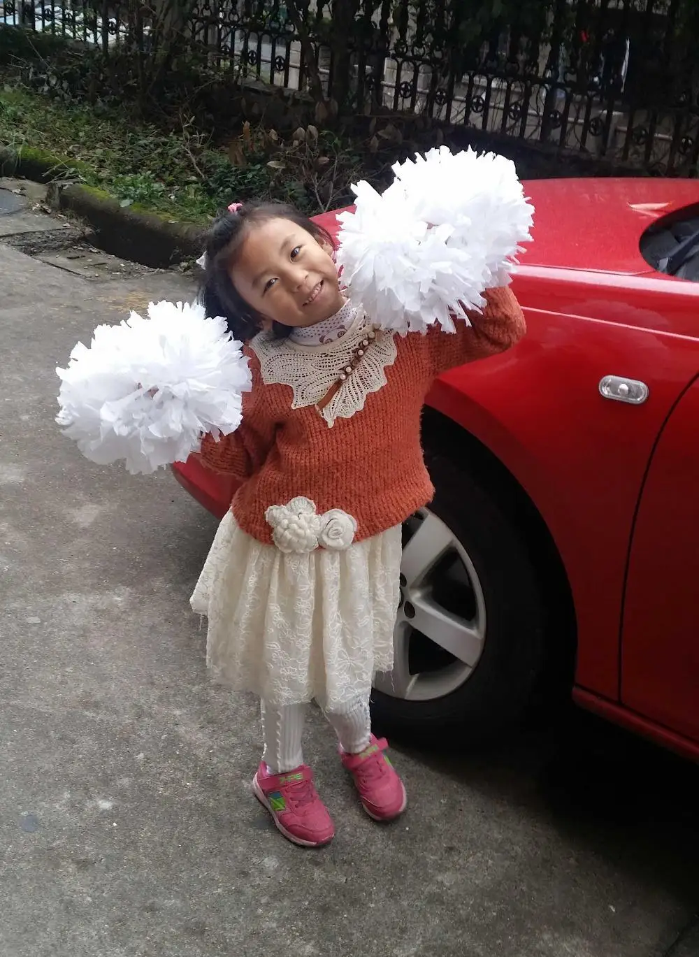 Пластиковый разноцветный помпон для чарлидинга 30 см 80 г|ballroom costume|pompom colorespompom