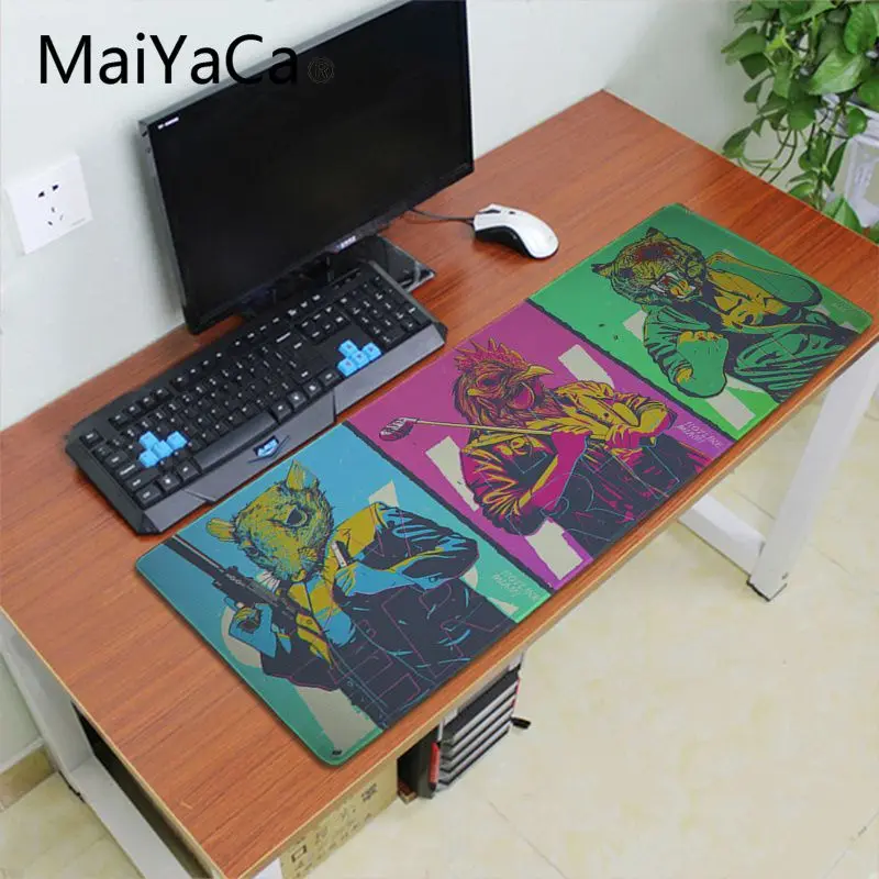 Lock Edge 30X70cm Maiyaca «Горячая линия» Майами игровой коврик для мыши геймерская игра коврики портативных ПК игровой коврик 700*300 мм большой коврик для мыши Скорость клавиатуры Мышь коврик - Цвет: Lock Edge 30X70cm