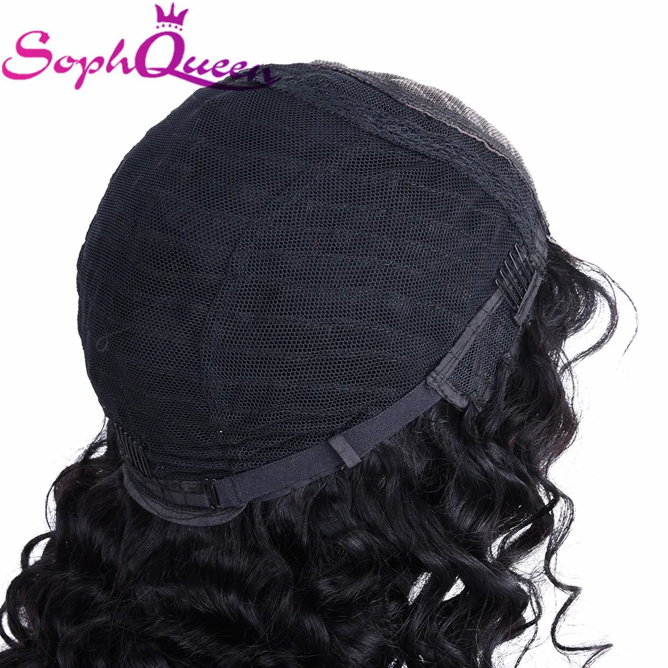 Soph queen Lace Closure человеческие волосы парики глубокая волна бразильские волосы remy 4*4 парики на шнурках человеческие волосы парики для черных женщин