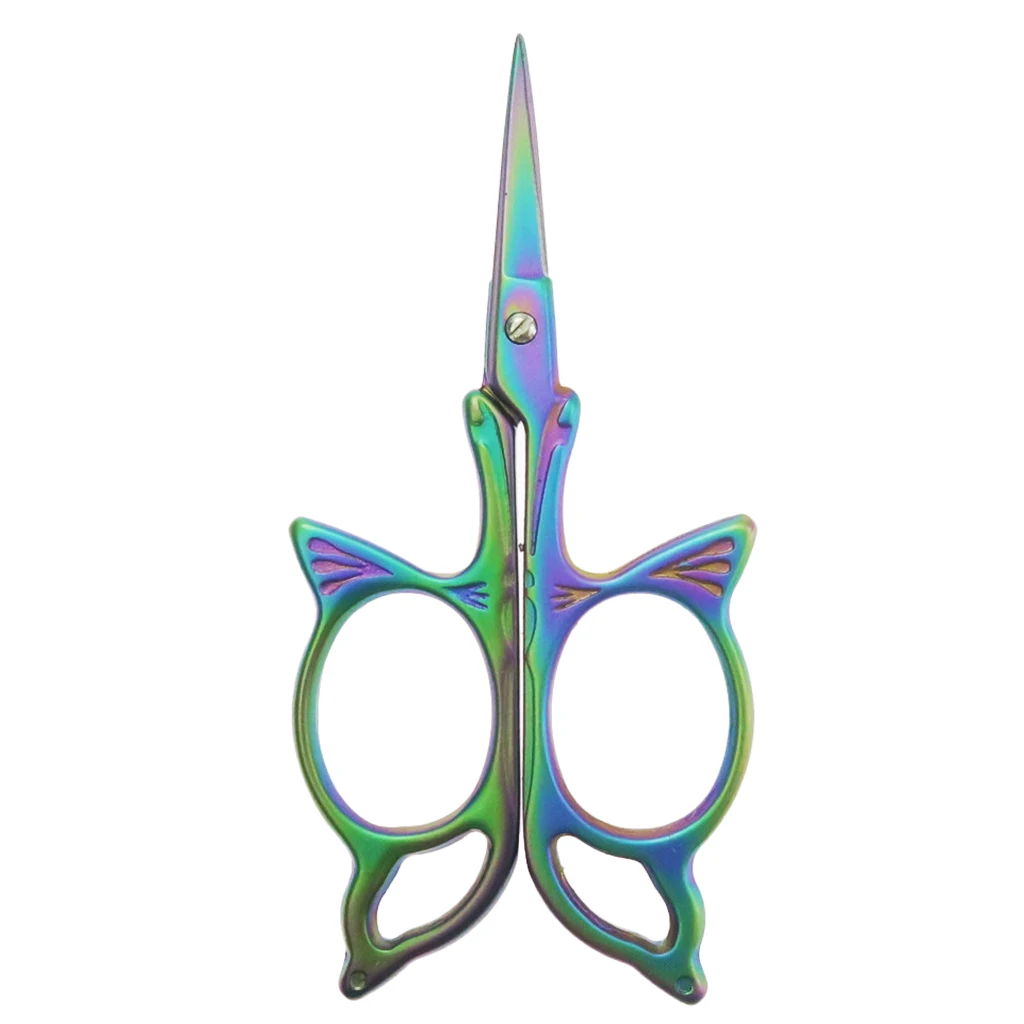 2pcs Vintage Butterfly/Gourd Embroidery Sewing Shears Cross Stitch Scissors