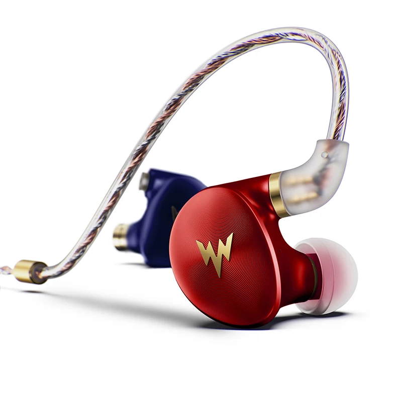 Whizzer A HE03 HiFi бас Наушники Hi Res гарнитуры Гибридный арматурный 2Pin разъем 3 5 мм в ухо