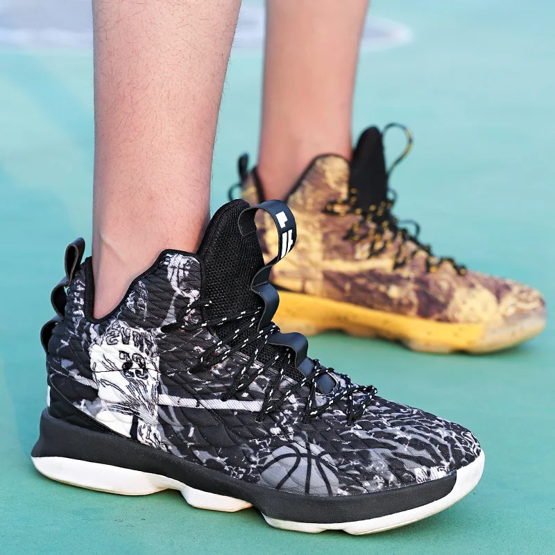 Баскетбольная обувь мужские тренировочные кроссовки высокие ботинки разноцветные ботильоны дышащие мужские кроссовки для занятий на открытом воздухе спортивная обувь для мужчин