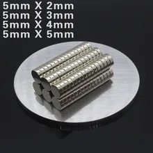 

10Pcs 5mmx1/2/3/4/5/10mm NdFeB magnet N35 permanent magnet ultra small round magnet
