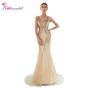 

Alexzendra Heavy Beaded Mermaid Fashion Formal Dresses Elegant Formal Evening Dress Party Dresses Prom Gown Sexy Evening Dresses