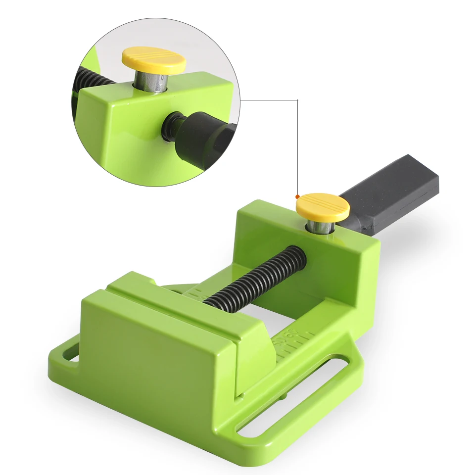 Миниатюрные тиски 2,5 дюймов, многофункциональные тиски из алюминия, ручная дрель, пресс-стол, тиски для деревообработки, электроинструменты