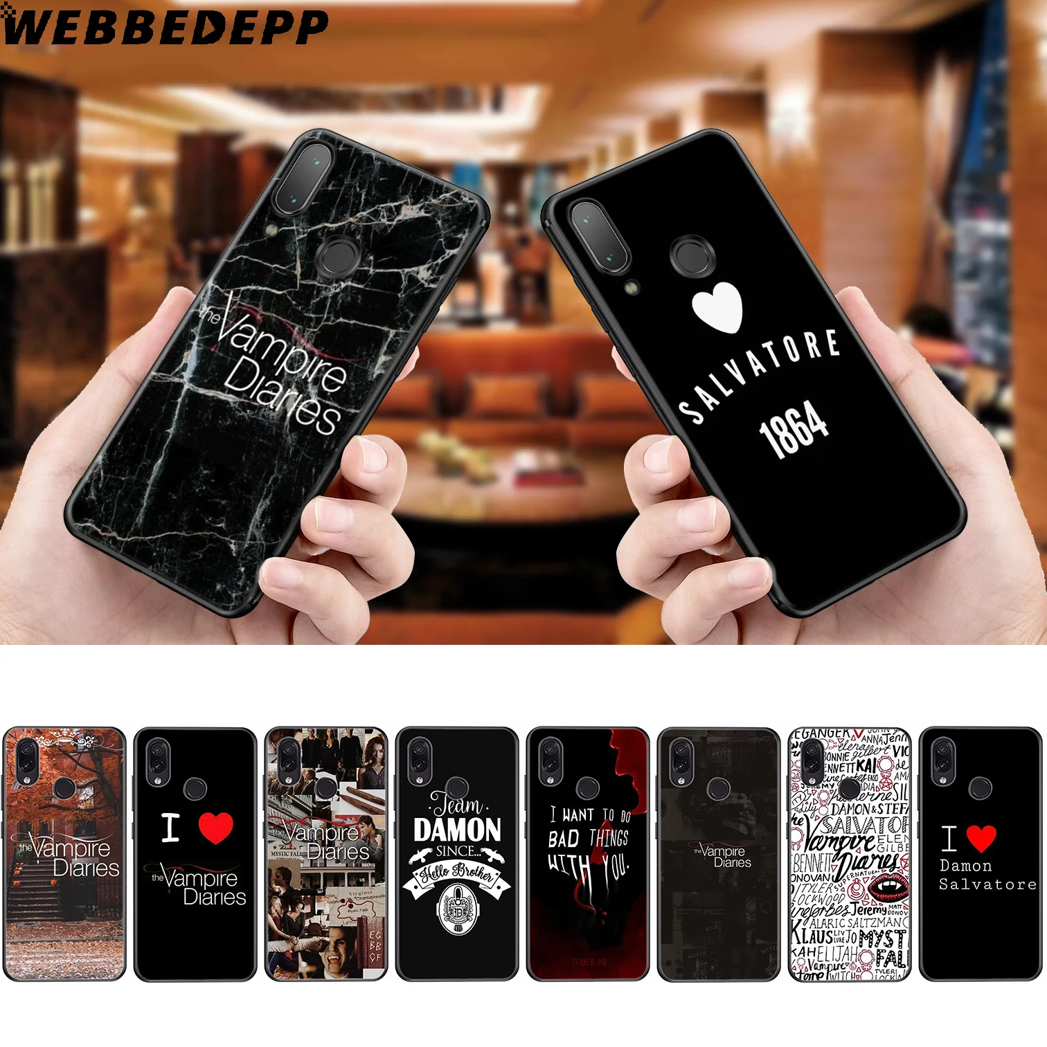 

WEBBEDEPP The Vampire Diaries Stefan Soft Case for Xiaomi Redmi K20 7A 4A 4X 5 5A 6 6A S2 Note 8 4 4X 5 6 5A 7 Pro Plus Prime