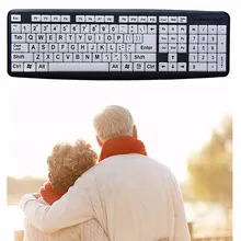 Проводная клавиатура с большим характером, клавиатура со старым человеком, 107 ключ, usb-кабель для домашней компьютерной клавиатуры среднего и пожилого возраста