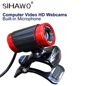

HD Webcam Built-in Microphone Recordable 480P 12.0M Pixels 640 * 480 CMOS Sensor Manual Focus For Portable and Desktop Computer