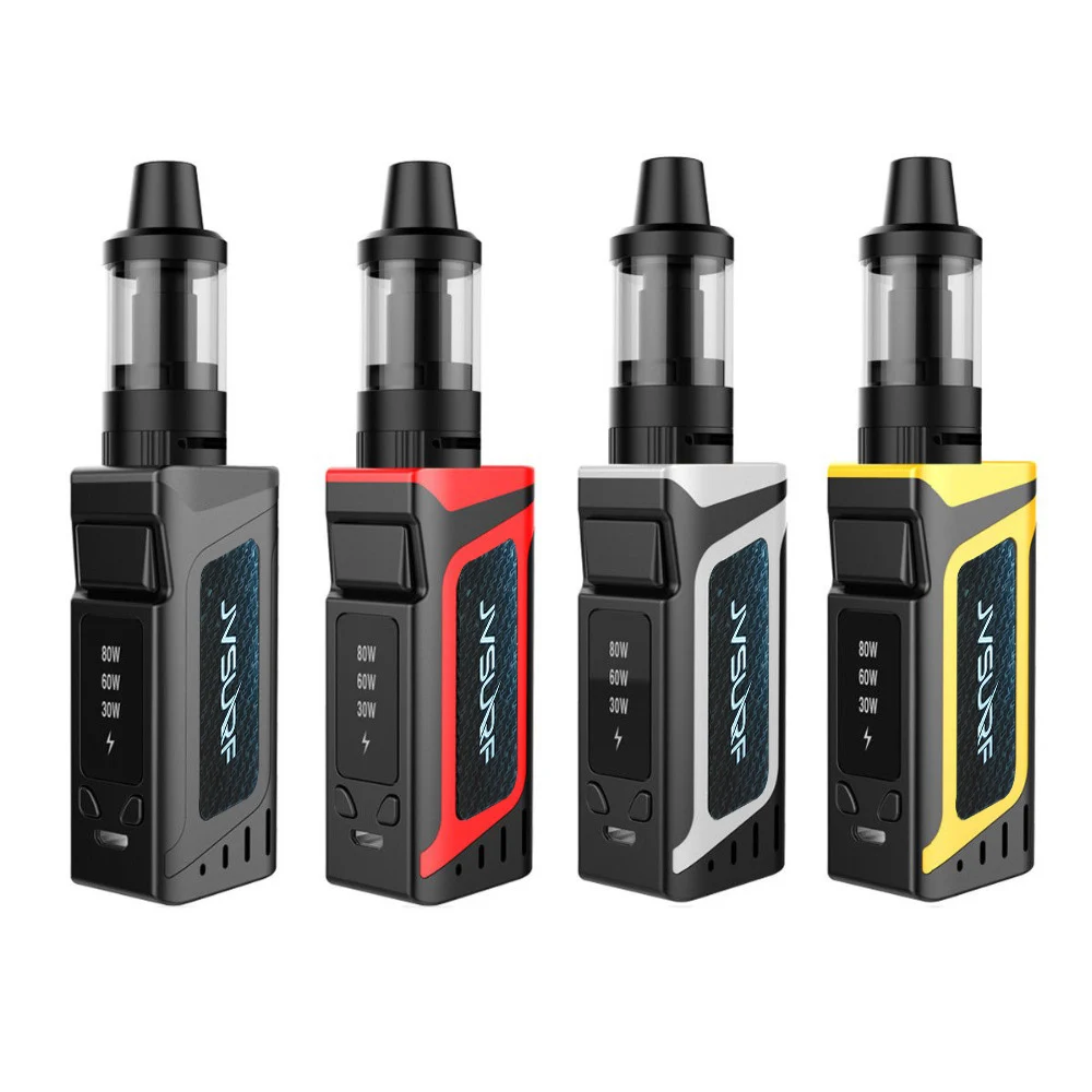 

80w box mod Electronic Cigarette Starter Kit 2000mAh Built-in Battery 510 Drip Tip 3.5ml Atomizer 0.5ohm Coil Vape kits