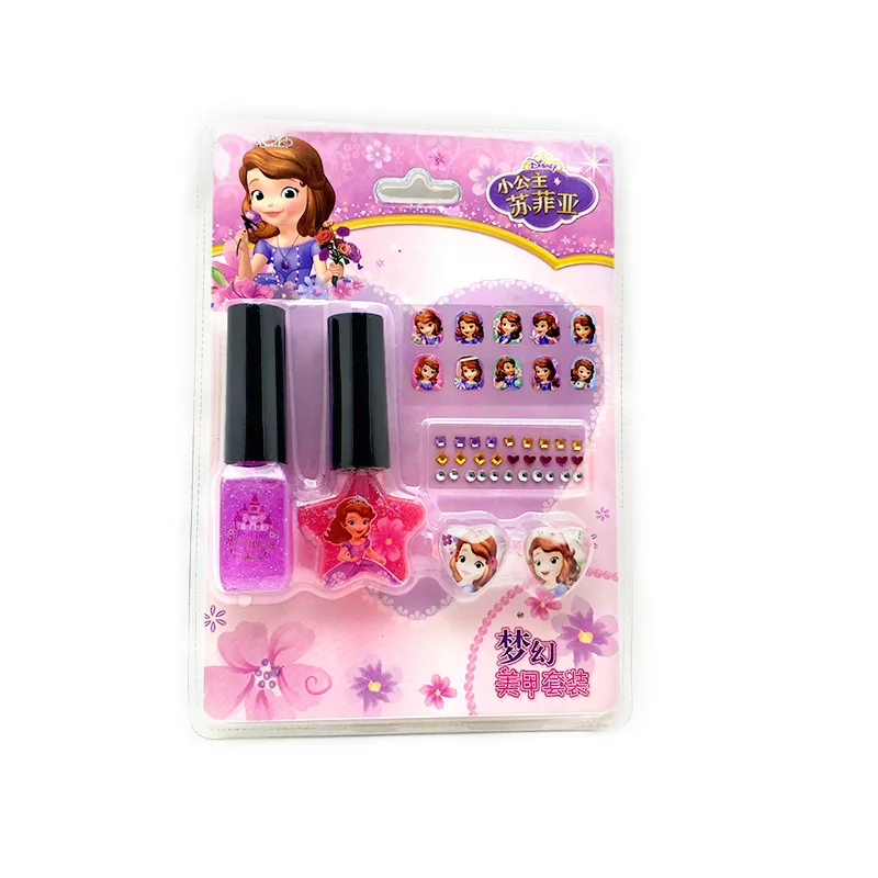 Новинка, наклейки для ногтей в коробке, детский дизайн ногтей с рисунком "сделай сам", набор для макияжа с бриллиантами