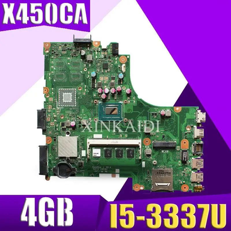 

Akemy For Asus X450CC X450CA A450C X450C Motherboard with I5-3337U cpu 4GB memory