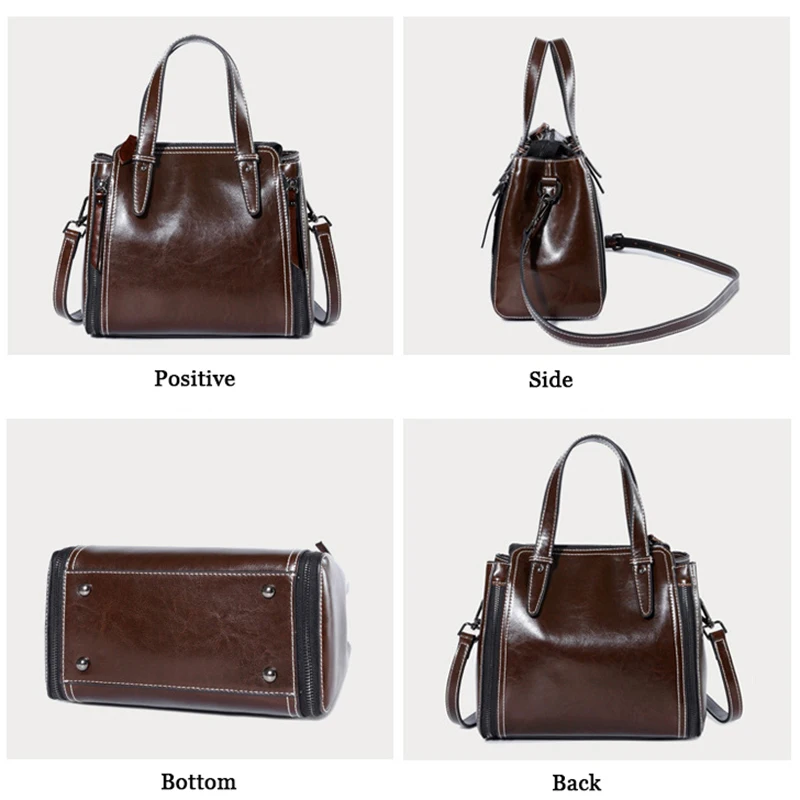 Женская сумка из натуральной кожи с ручками и плечевым ремнём|leather tote bag|brand bagdesigner