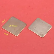 5 шт. 20x20x1,0 мм DIY Медь прокладка радиатора тепловой колодки охлаждения для XBOX360 PS2 3 4 BGA процессор чип VGA ram IC кулер радиатор
