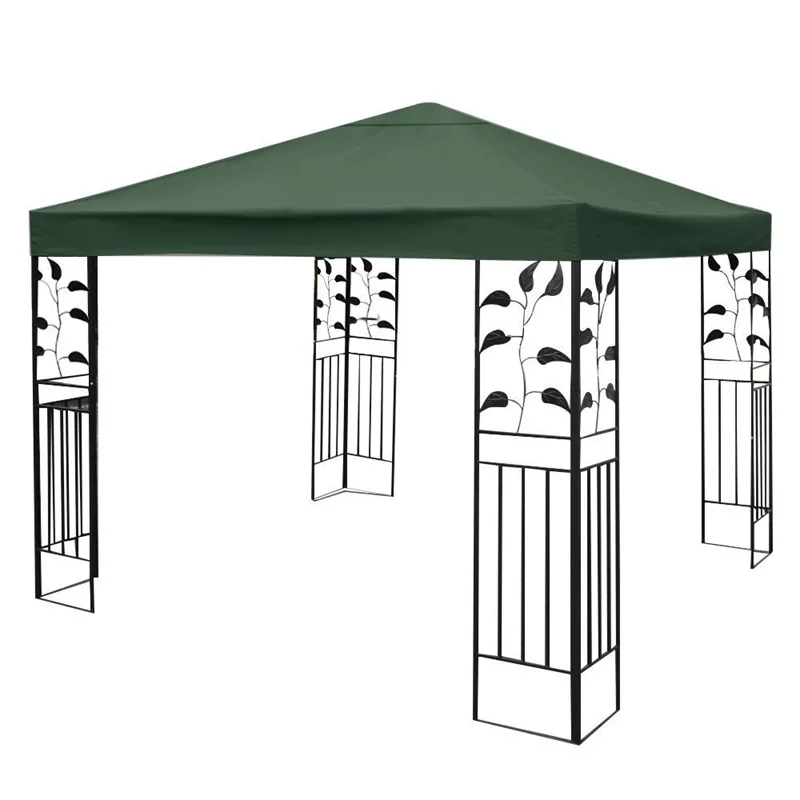 

10' x 10' 1-Tier Canvas Yard Tent Canopy Top Roof Cover Patio Sun Shade Cloth Shade Accessories Replacement Garden Supplier