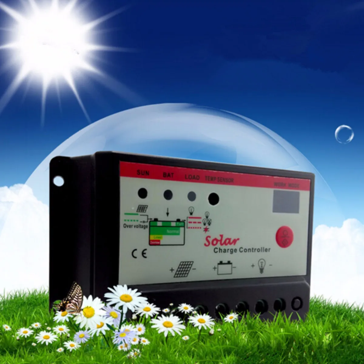 Контроллер PWM 12 V/24 V 10A контроллер солнечной панели для солнечной энергии системы солнечный регулятор заряда солнечные контроллеры