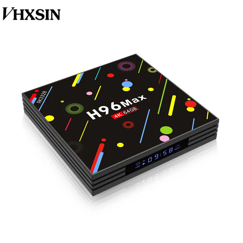 VHXSIN 20 шт./лот Android 7 1 TV Box MAX H2 DDR3 4 Гб ПЗУ 64 RK3328 Четырехъядерный 4K HDR WIFI | Электроника