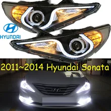 Hyunda sonata headlight,2011~2014(LHD,RHD need add 200USD),Free ship! 2011~2013 verna headlight,2ps/se+2pcs Aozoom Ballast,verna