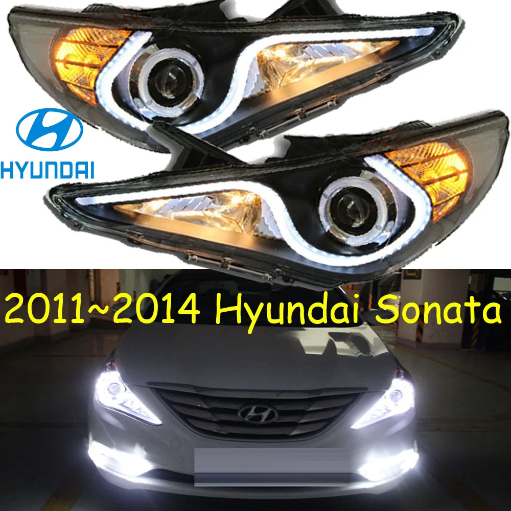 Фара sonata 2011 ~ 2014 Бесплатная доставка! 2013 verna фары 2ps/se + 2 шт балласт santa fe tucson ix35 ix45|verna