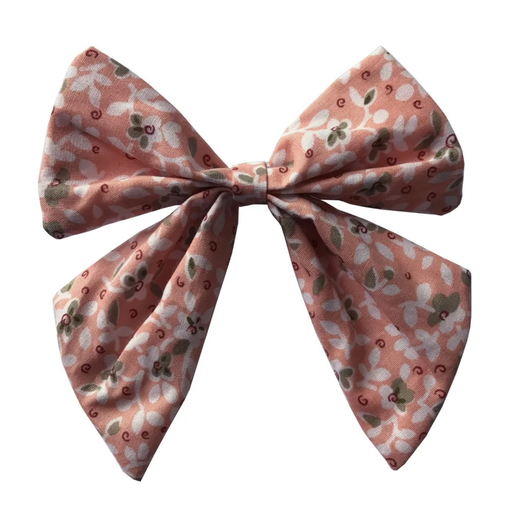 Cotton Linen Fabric Hair Bows Boutique Hair Clips Sailor Bow Barrettes Hairgrips Baby Girls Women Hair Accessories Headwear head accessories female