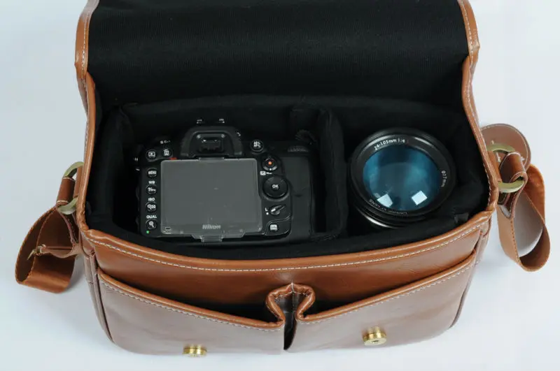 leather dslr bag