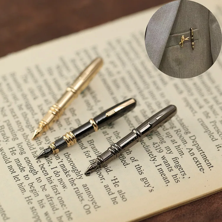 

Personality Pen Brooch Men's Suit Brooch Gun-black Color Tie And Pocket Button Pin Jewelry