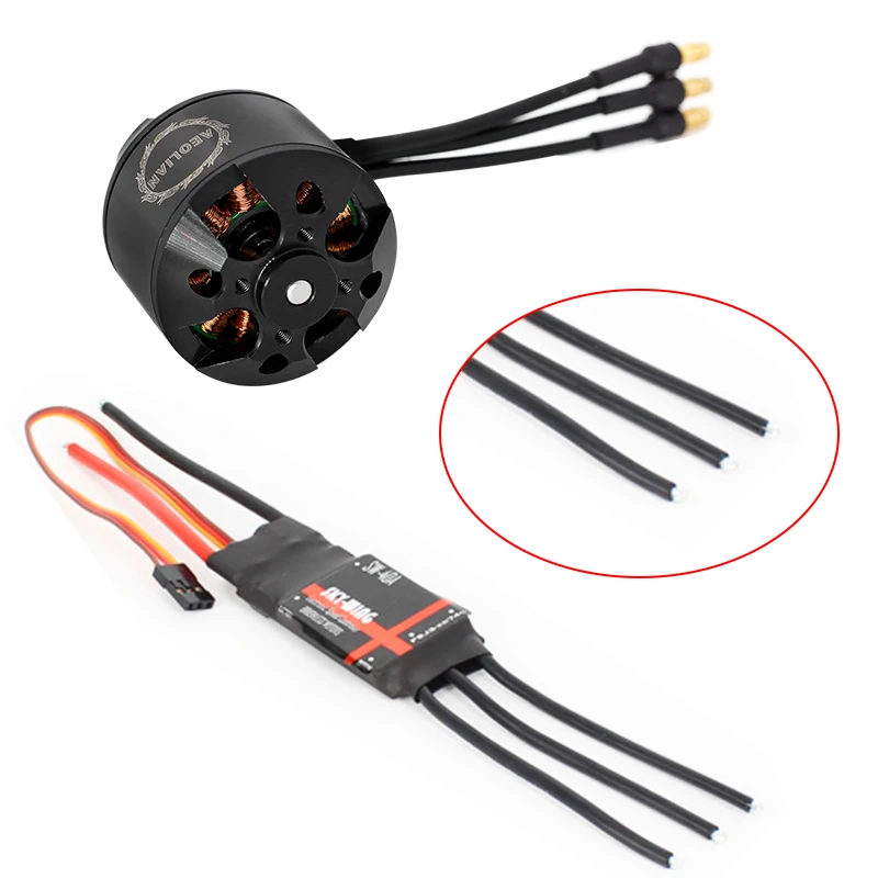 

Combo motor and ESC 3536 910KV outrunner brushless motor and 40A electric speed controller ESC