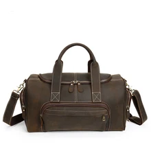 Новинка, мужские портфели, сумка для ноутбука, сумки через плечо, сумки через плечо, Crazy Horse, Бочкообразная, натуральная кожа, сумка