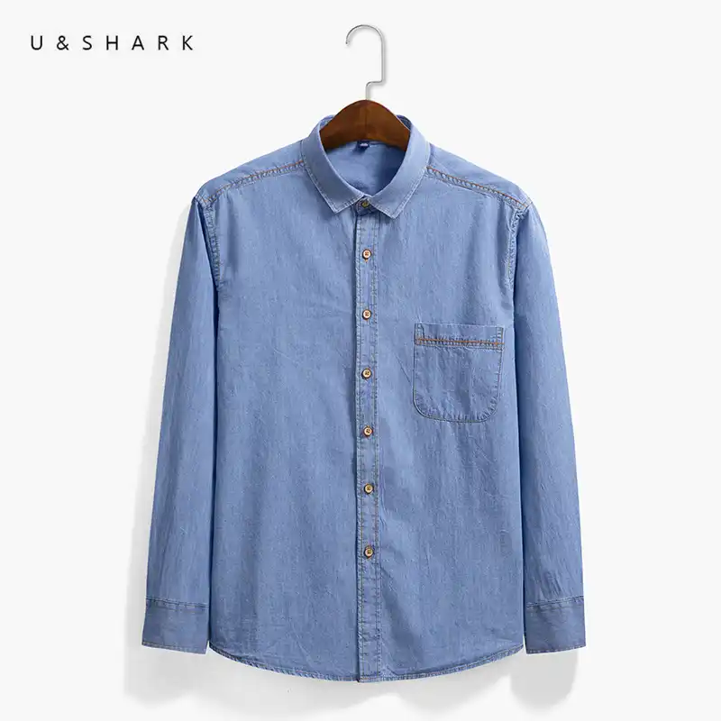 camisas tipo jeans para hombre